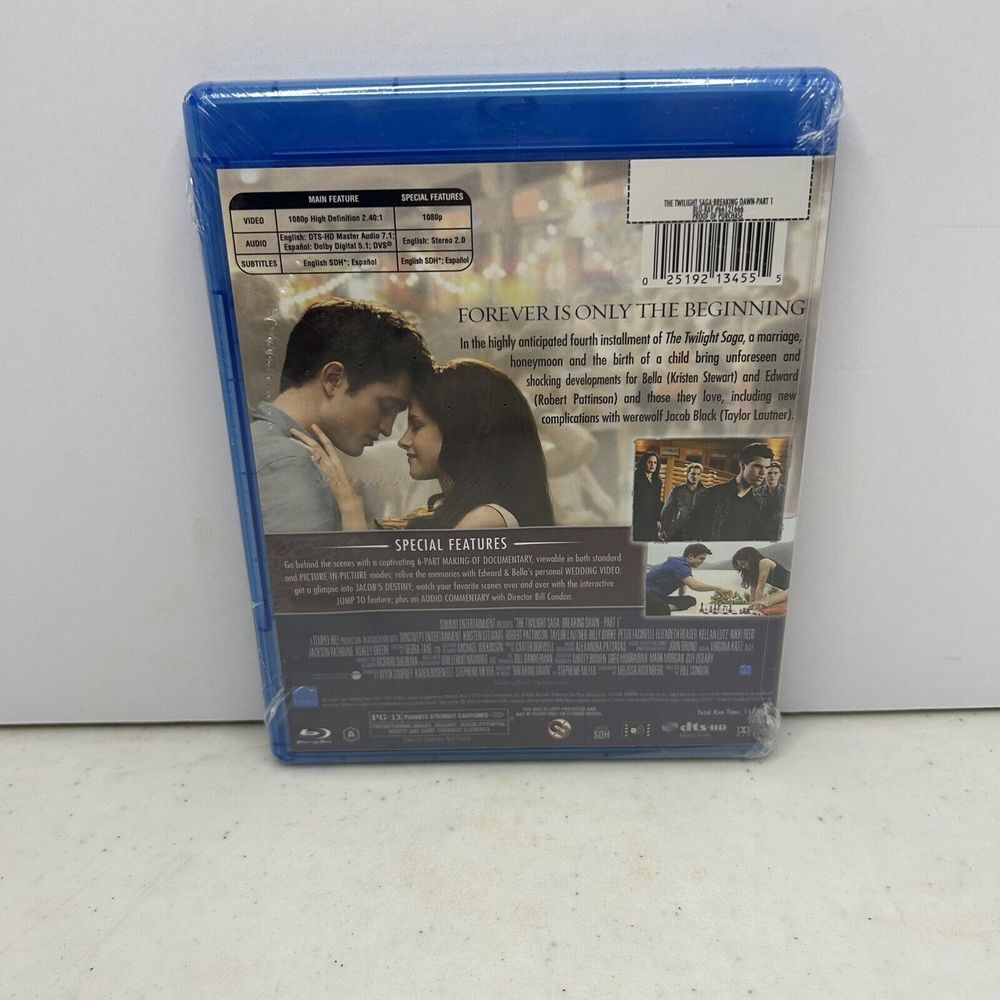 The Twilight Saga: Breaking Dawn, Part 1 (Blu-ray, 2011) - Picture 2 of 4